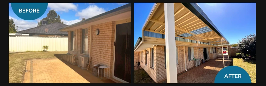before and after my patio perth