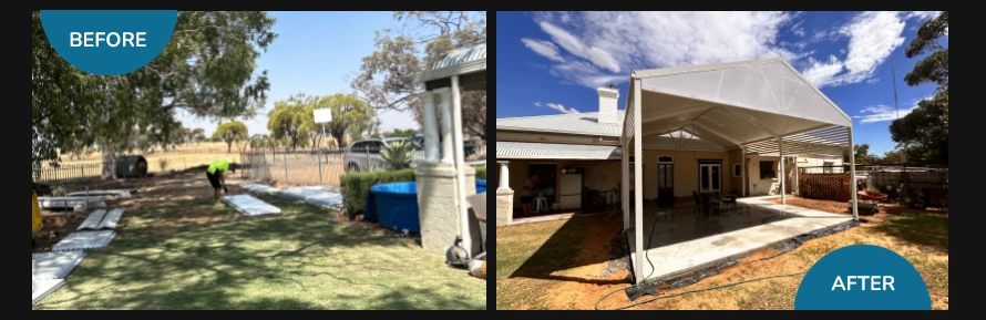 before and after my patio perth